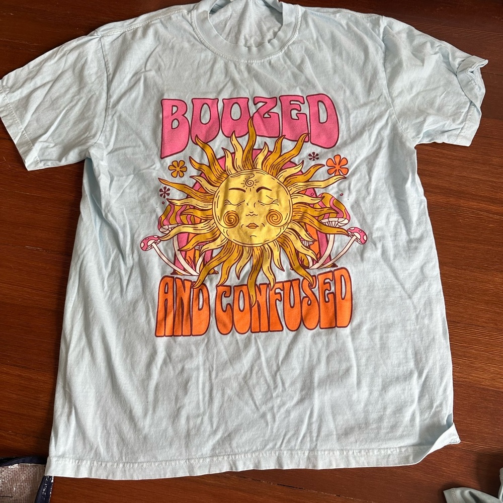 Boozed & Confused Hippie Tshirt